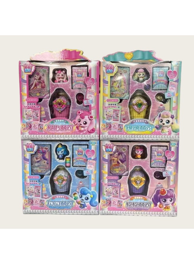 Wonderful Moe Genuine Children's Love Princess Music Royal Moe Love Shiny Girl's House Suit-Color:Sweet Cake House
