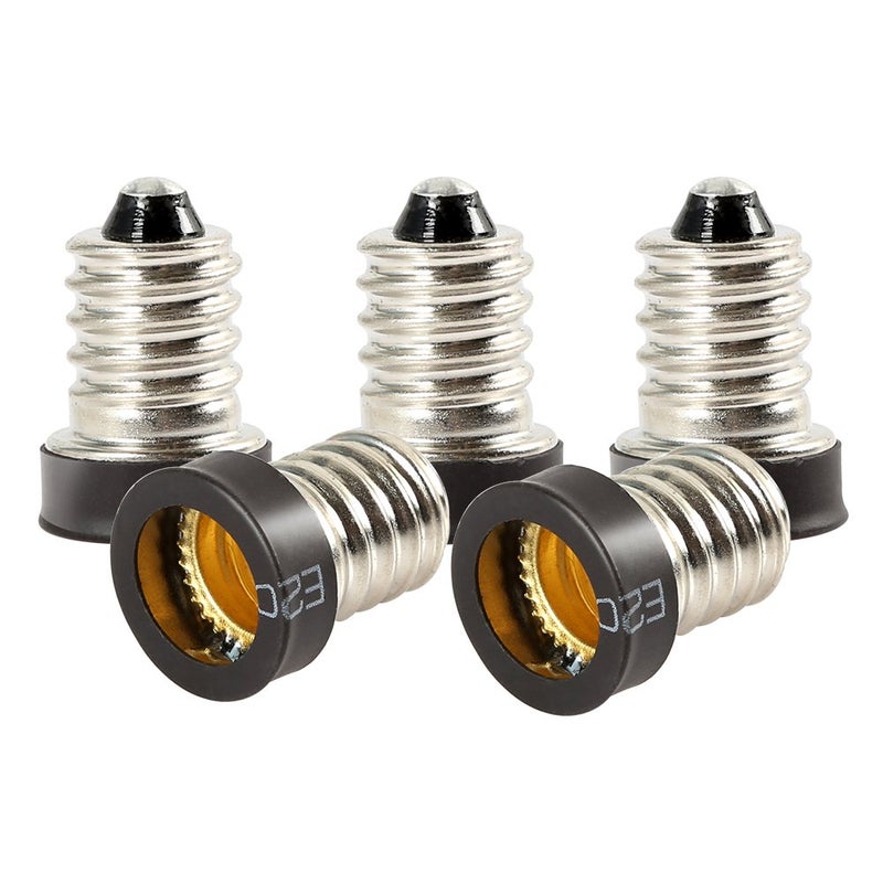 ELECTOP 5 Pack E14 to E12 Adapter Converters Light Sockets Lamp Holder - Image 5