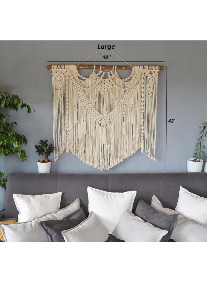 انتيكيانو مكرمية معلقة على الحائط، على الطراز البوهيمي - Image 3