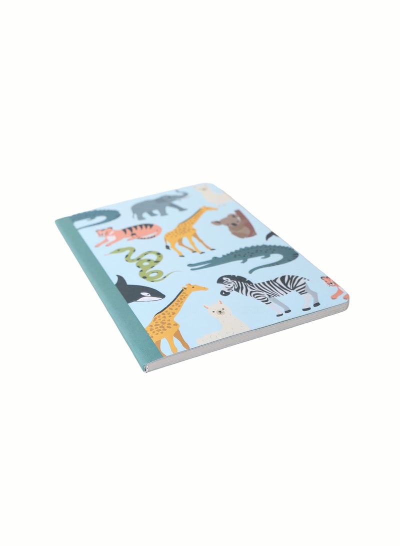 Midi A5 Animal Print Notebook With Colorful Cover - Image 3