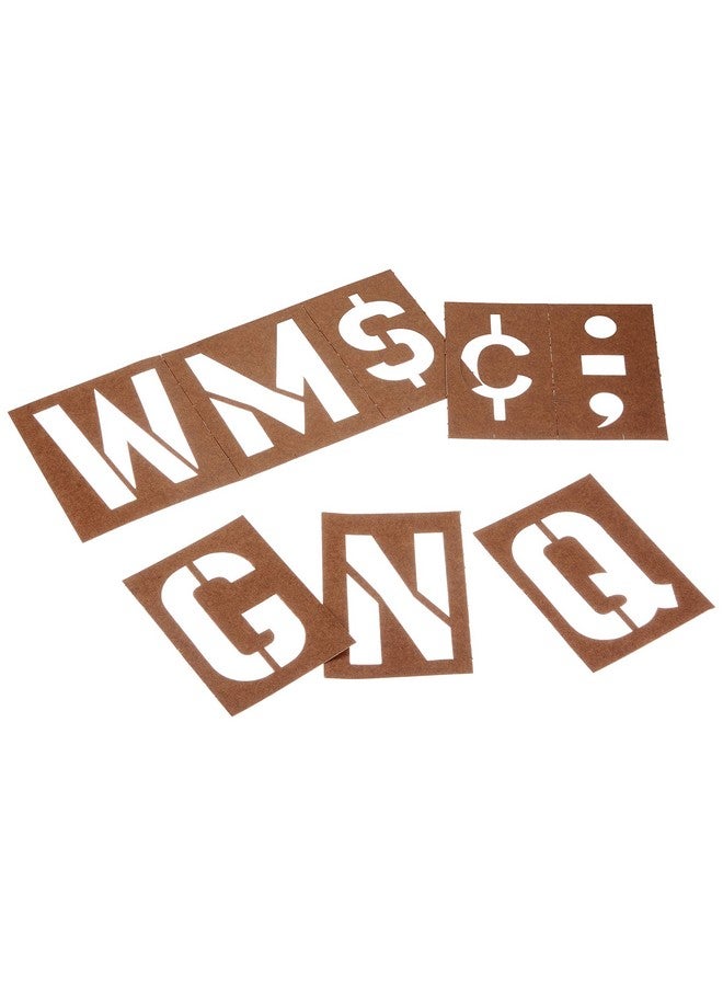 Duro 3330 Oil Board Lettering Stencil Set Brown 4 - Image 2