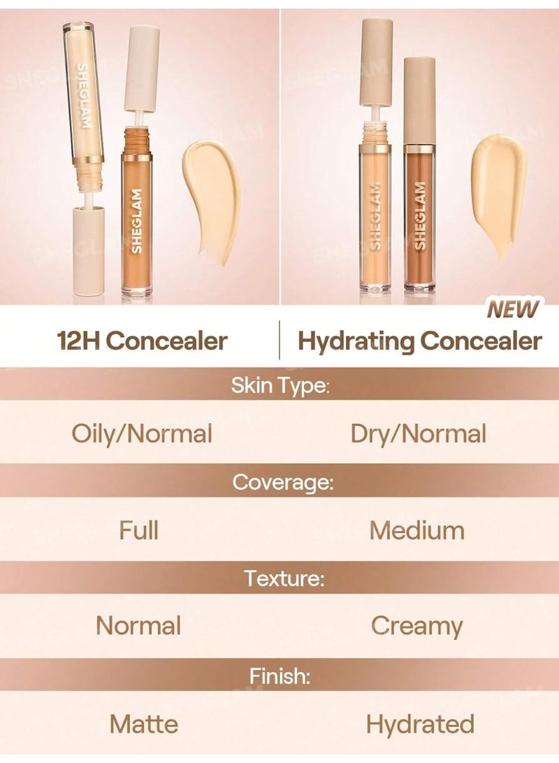 SHEGLAM Like Magic Hydrating Concealer - Warm Vanilla – كونسيلر مرطب بلمسة طبيعية - Image 2