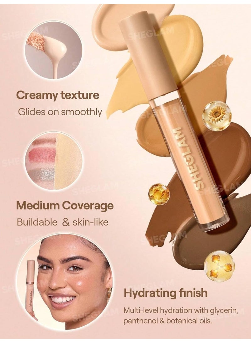 SHEGLAM Like Magic Hydrating Concealer - Warm Vanilla – كونسيلر مرطب بلمسة طبيعية - Image 3
