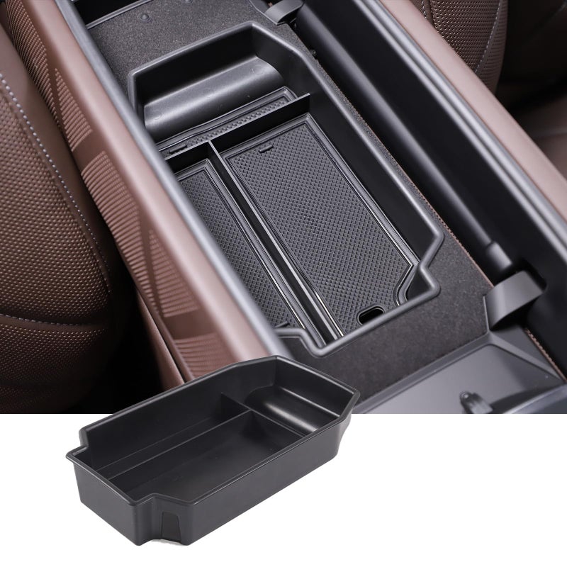 Center Console Organizer Compatible with BMW 7 Series G70 2024ABS Armrest Storage Box Glove Organizer Tray for BMW G70Center Seat Armrest Box Insert Tray Secondary Accessories