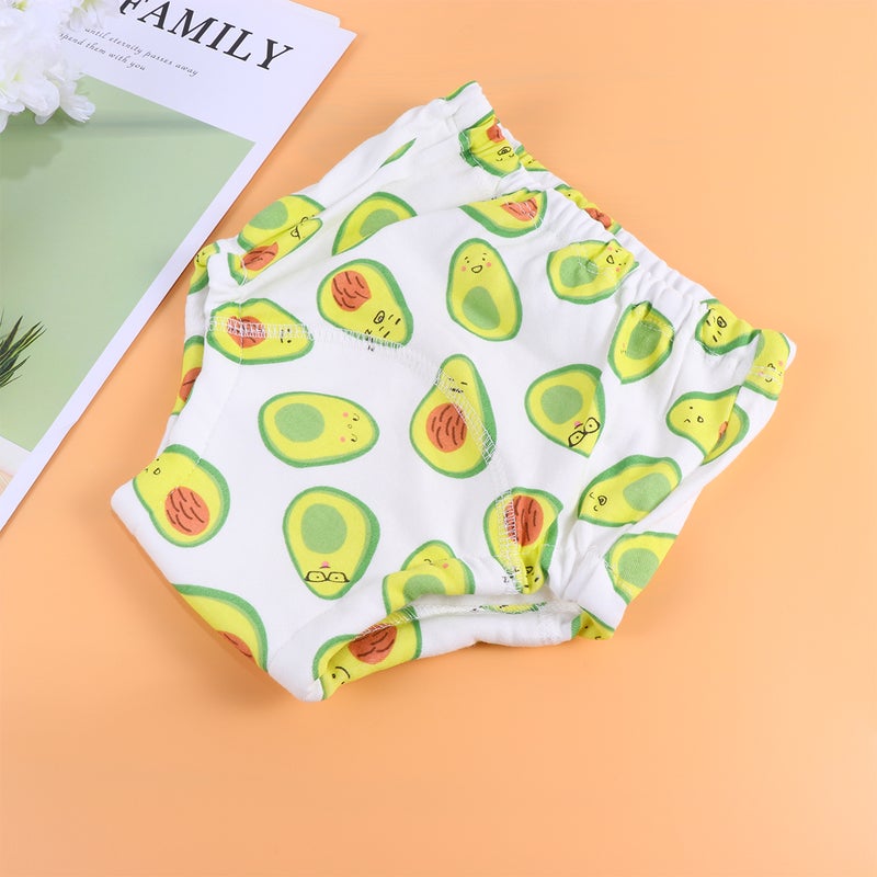 4pcs Baby Pee Training Pants Washable Gauze Pants Cartoon Practicing for Toddler Infants (Size 26cm) - Image 1