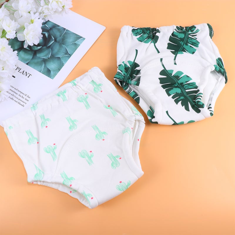4pcs Baby Pee Training Pants Washable Gauze Pants Cartoon Practicing for Toddler Infants (Size 26cm) - Image 4