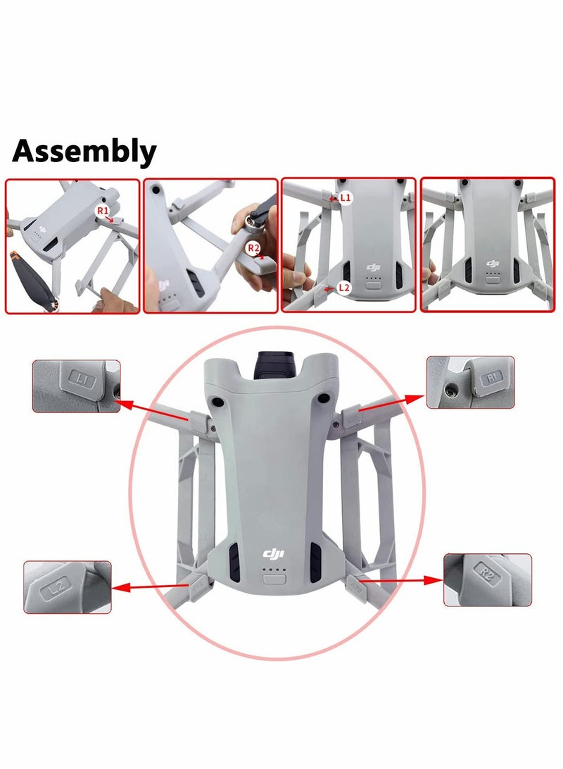 Extended Landing Gear Kit for DJI Mini 3 Pro Drone - Protective Leg Accessories for Enhanced Stability and Safety during Takeoff and Landing. - Image 2