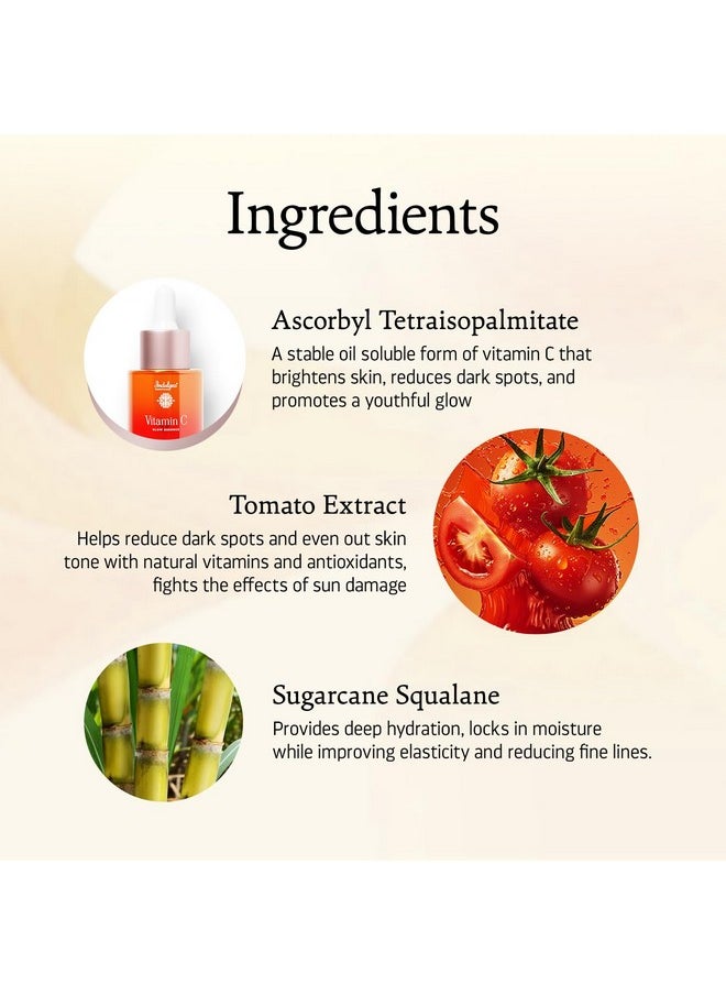 Indulgeo ESSENTIALS Vitamin C Glow Essence For Glowing Skin With Sugarcane Squalane 20Ml | Reduces Dark Spots, Fine Lines, Wrinkles & Hyperpigmentation | Vitamin C Face Serum For Men And Women | Winter Face Serum  - Image 4