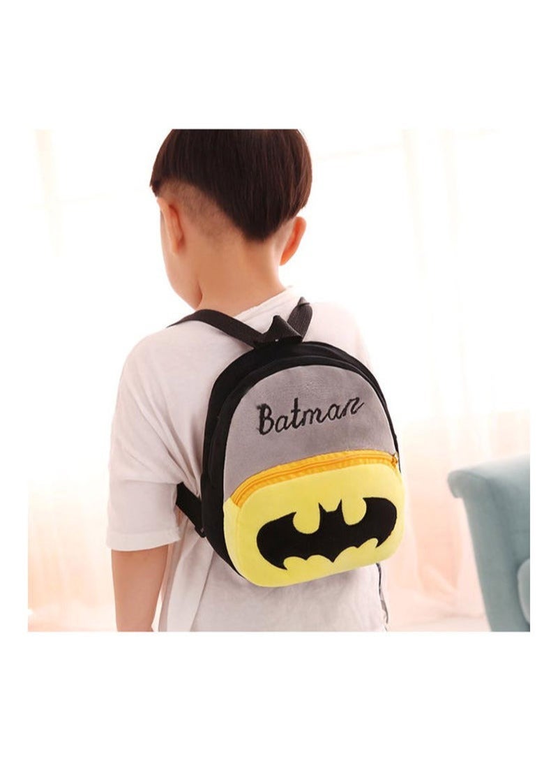 Batman Pattern Plush Toddler Backpack - Image 4