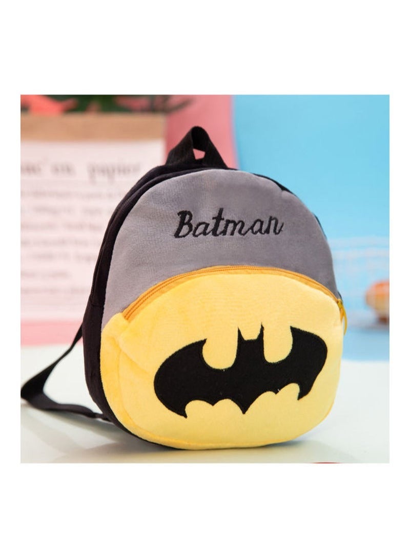 Batman Pattern Plush Toddler Backpack - Image 2