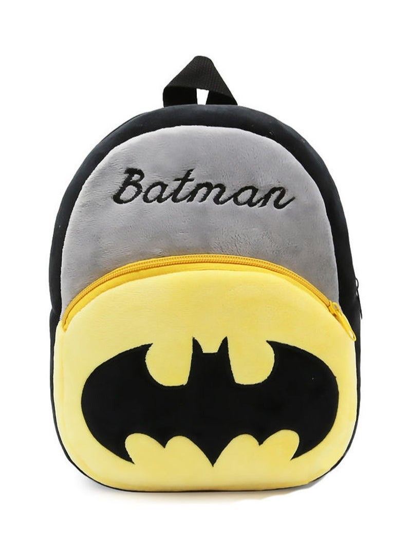 Batman Pattern Plush Toddler Backpack - Image 1