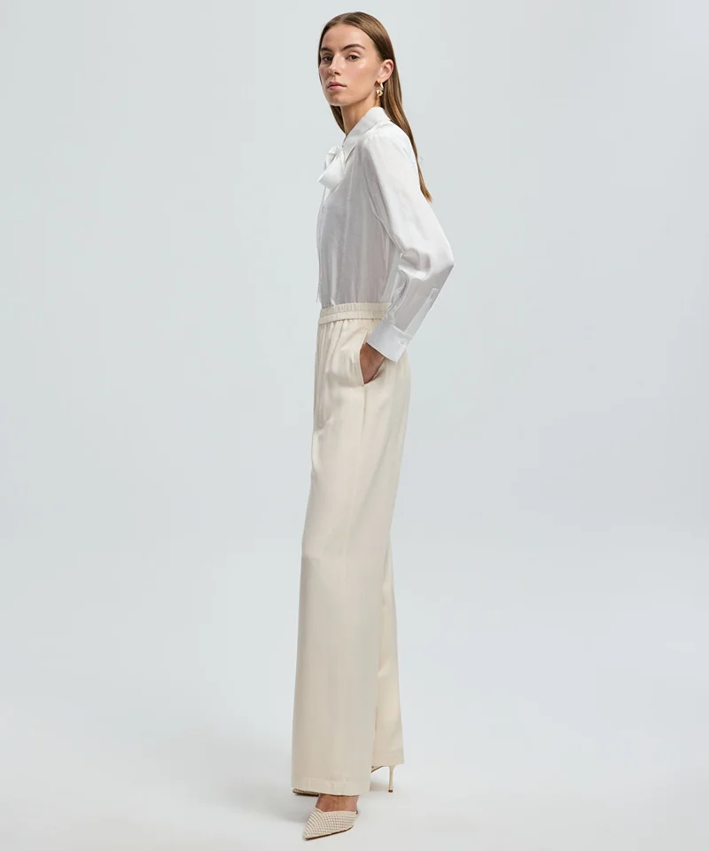 ايبيكيول Wide-Leg Elastic Waist Trousers