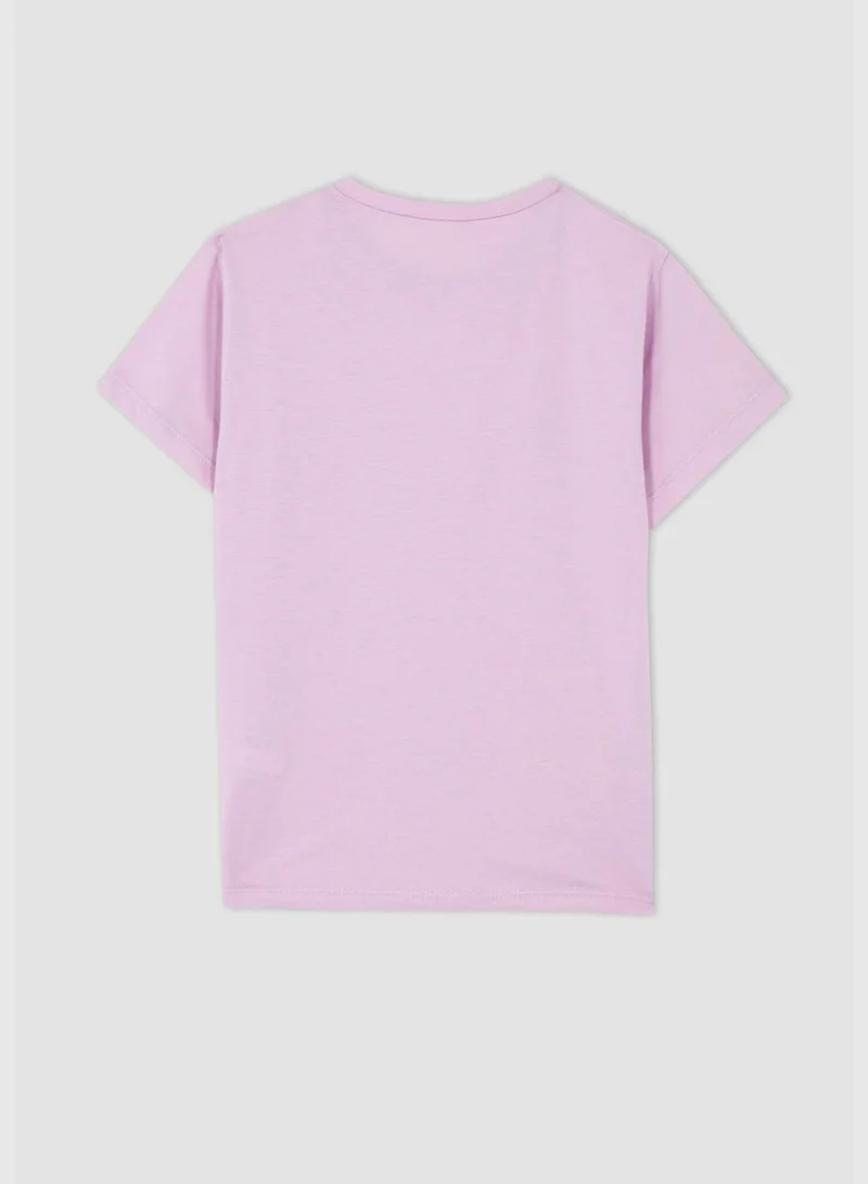 DeFacto Regular Fit Crew Neck Short Sleeve Unicorn Print T-Shirt