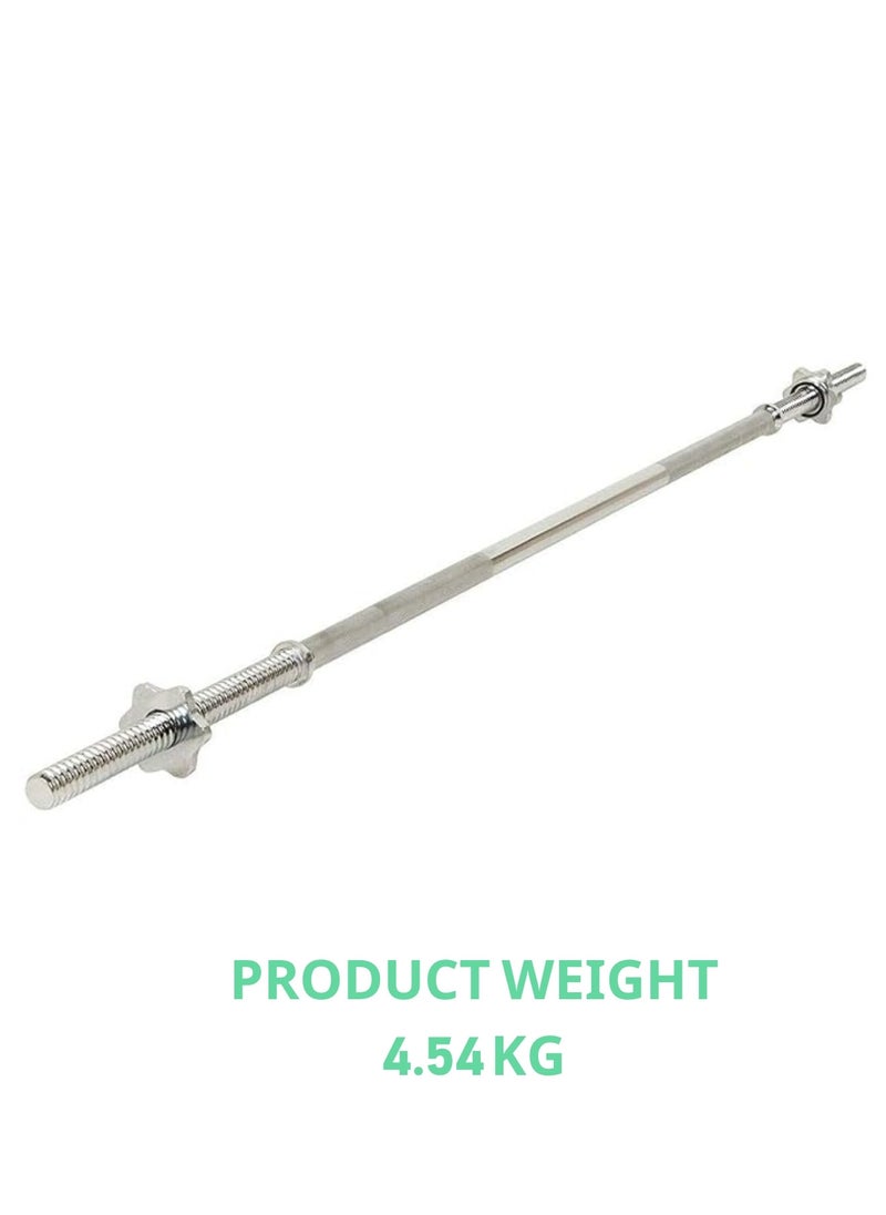 Professional Straight Barbell For All Weights with Swivel Lock Size 120 Cm Weighing 4.54 Kg - pzsku/ZCD42610D77D7A1CF497EZ/45/_/1719141025/7a18d48b-aeec-4420-9432-57ee963860fa