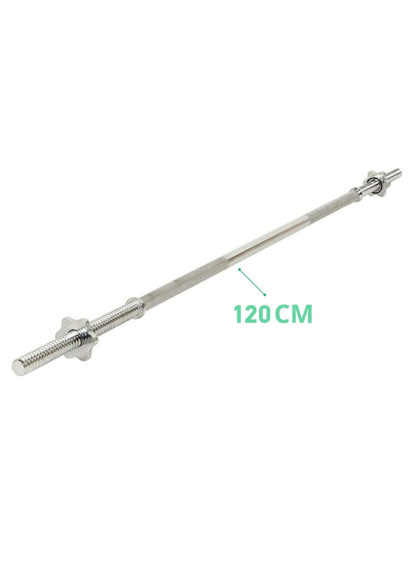 Professional Straight Barbell For All Weights with Swivel Lock Size 120 Cm Weighing 4.54 Kg - pzsku/ZCD42610D77D7A1CF497EZ/45/_/1719141046/20446f15-f51c-41f8-9f37-a166b9d7e618