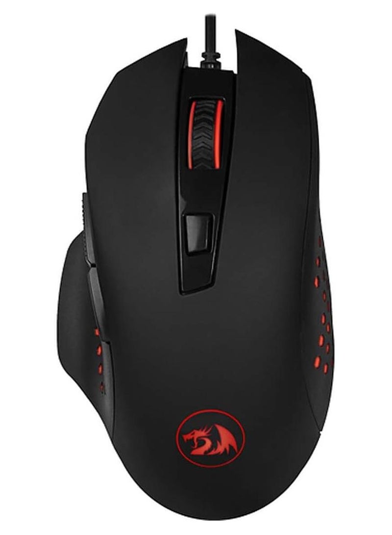 REDRAGON Gainer M610 Gaming Mouse Ergonomic Dedicated 3200 DPI ,6 Button , USB Wired - Black - Image 1