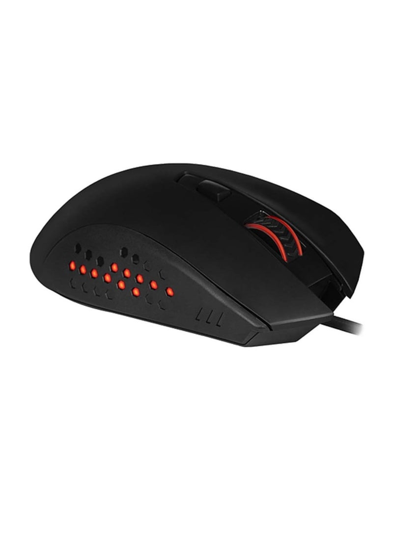 REDRAGON Gainer M610 Gaming Mouse Ergonomic Dedicated 3200 DPI ,6 Button , USB Wired - Black - Image 2