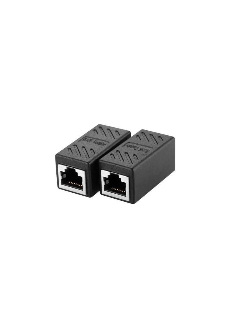 RJ45 Coupler Network Connectors Pack Of 4 black - Image 2