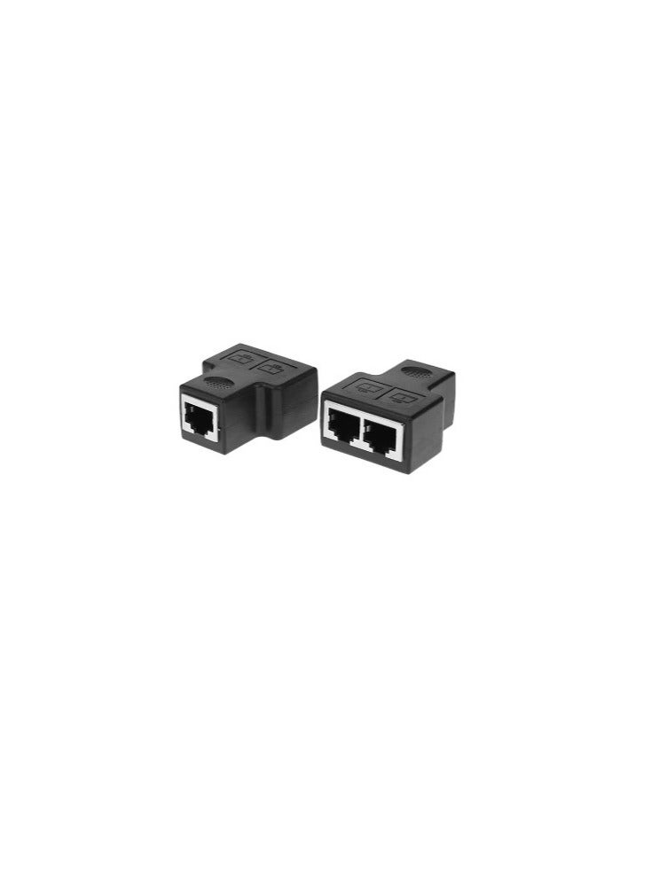 RJ45 Coupler Network Connectors Pack Of 4 black - Image 3