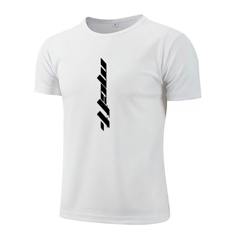 Men''s quick-drying sports T-shirt summer mesh breathable thin short sleeve men''s sports fitness training bottoming shirt - Image 1