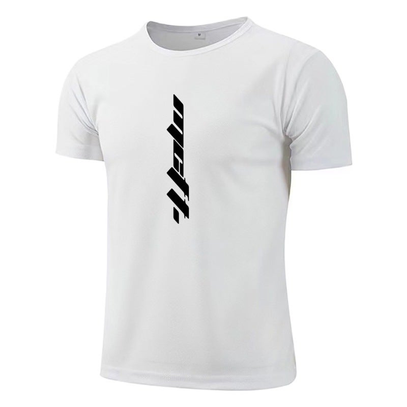 Men''s quick-drying sports T-shirt summer mesh breathable thin short sleeve men''s sports fitness training bottoming shirt - Image 2