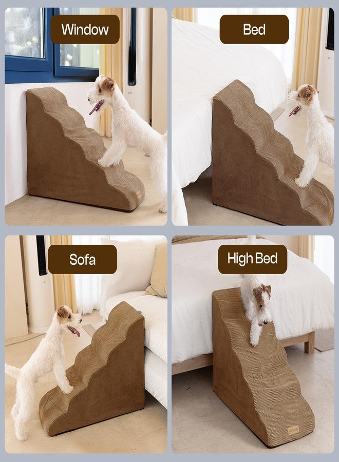 Miorun Pet Stairs 5-Step, Coffee - Image 4