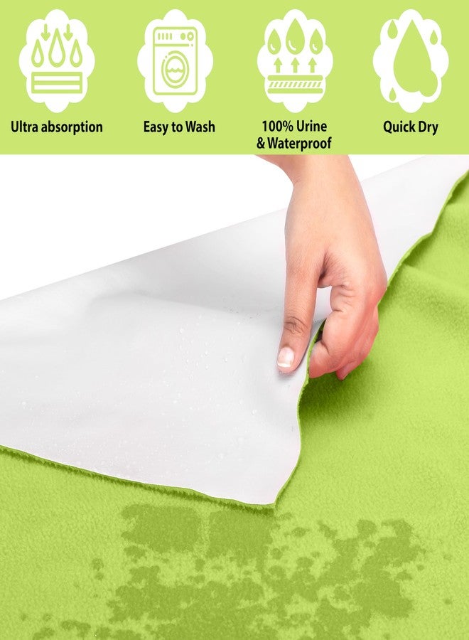 AVI FastDry Cotton Extra Absorbent Waterproof and Reusable Bed Protector/Dry Sheet for Baby- Extra Large 140x200 cm -Mint Green - Image 2