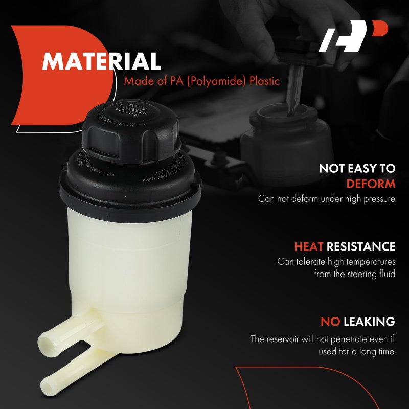A-Premium A-Premium Power Steering Reservoir/Tank with Cap Compatible with Hyundai Tucson 2005-2010 & Kia Sportage 2005-2010  - Image 2