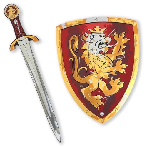 Liontouch  Noble Knight Toy Sword  Shield for Boys Red  Age 38 Years  Medieval Set in Durable  Safe Foam  Weapons  Battle Accessories for Pretend Play Dress Up  Knight Costumes for Kids - Image 1
