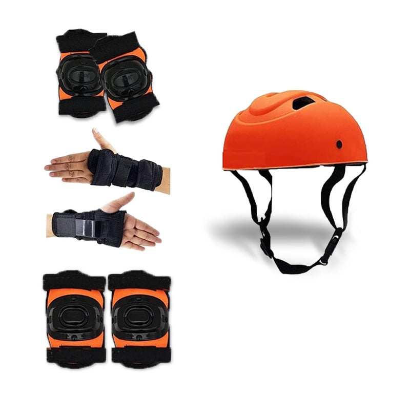 Qwick Click Unisex_Youth Roller Skates With Protective Set Guard Protection Kit For Skating, Cycling & Skateboarding For Kids Age 6-15 Yrs With Knee, Elbow And Wrist Guards (Red), Inline_Skate_Wheel - Image 3