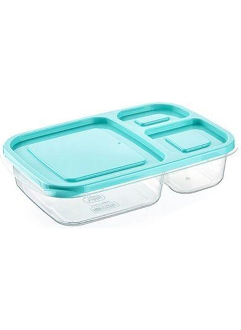 3 Compartment Lunch Box Practical Easy Food Diet Storage Food Container