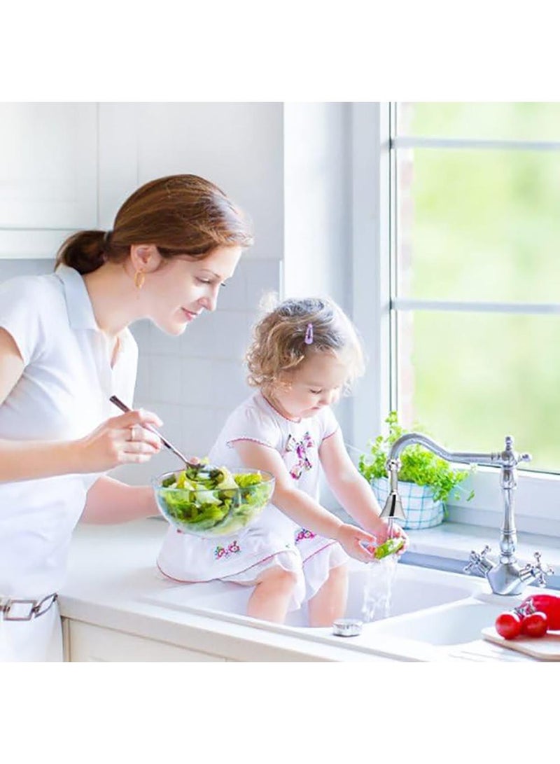 Sweet seven Swivel Faucet Aerator - 360-degree Rotating Sprayer, Flexible Water Extender, Rotatable Nozzle with 3 Water Outlet Types for Kitchen Sink, Bathroom, Bathtub - Image 2