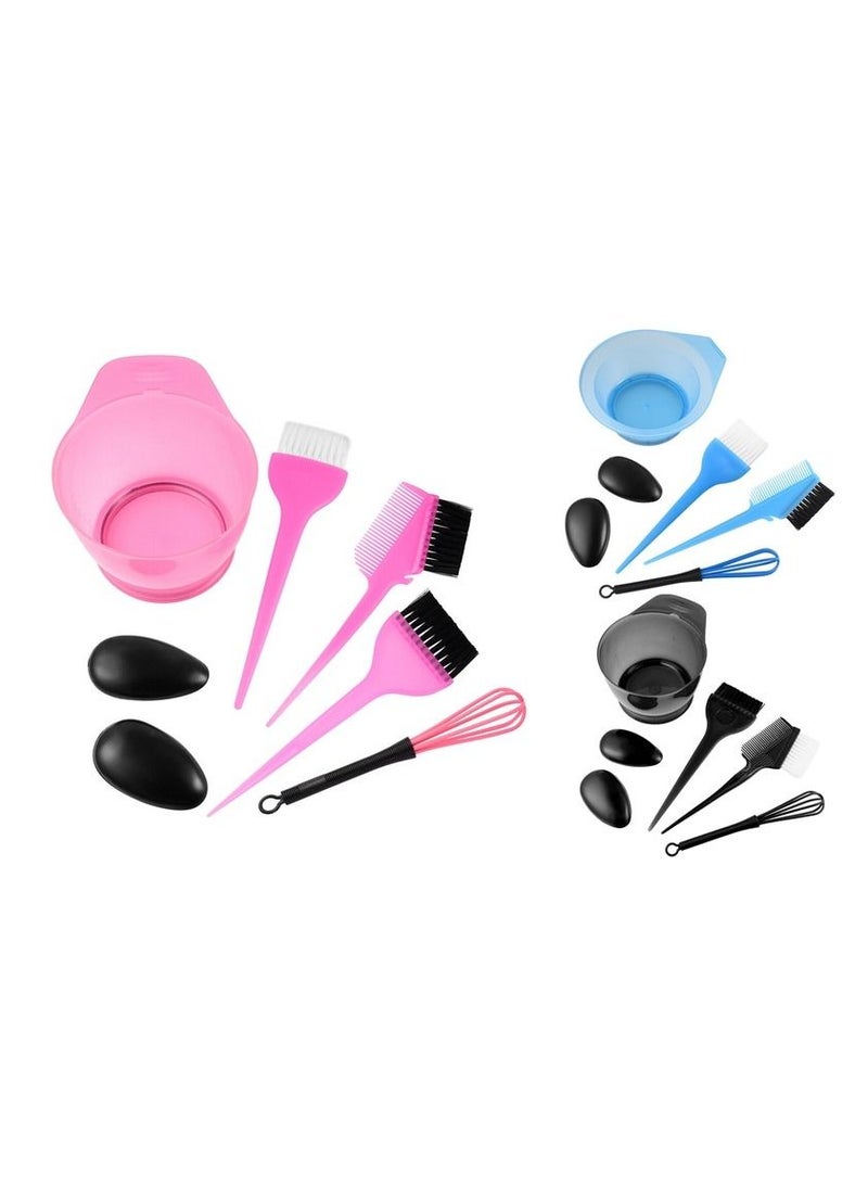 LA PERLA TECH  5PCS Hair Dye Color Kit Hair Dye Color Brush and Bowl Set Ear Caps Dye Mixer Hair Tint Dying Coloring Tool  - Image 2