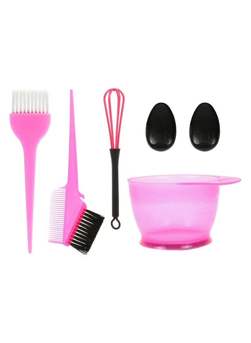 LA PERLA TECH  5PCS Hair Dye Color Kit Hair Dye Color Brush and Bowl Set Ear Caps Dye Mixer Hair Tint Dying Coloring Tool  - Image 1