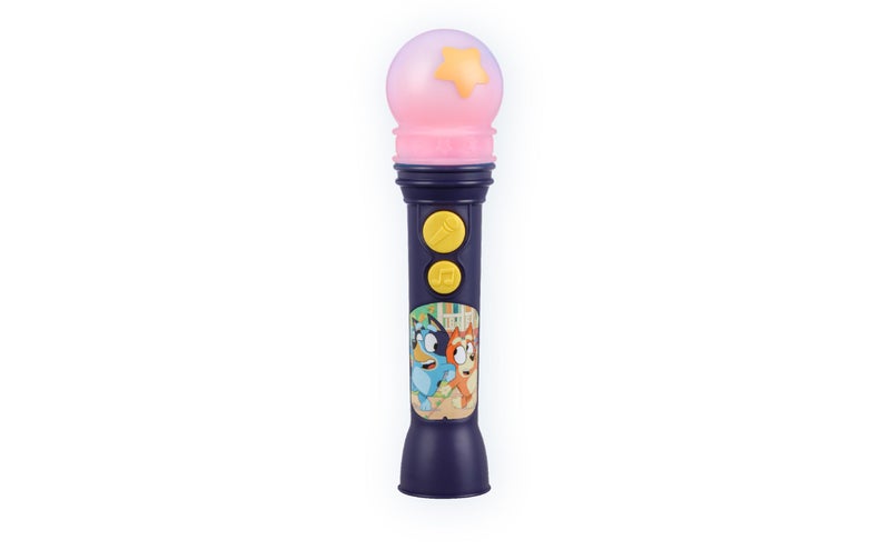 eKids Bluey Microphone Toy for Toddlers, Includes Built-in Music and Lights, Designed for Fans of Bluey Toys - Image 1