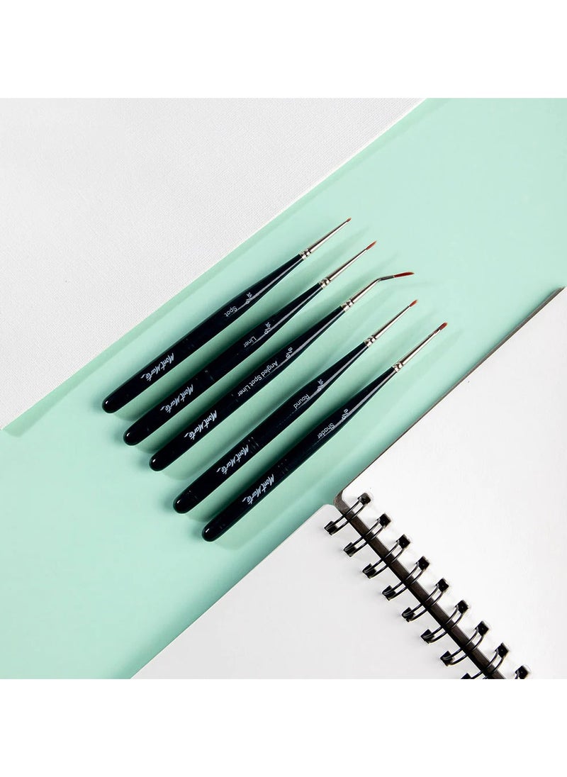 Mont Marte Mont Marte Mini Detail Brush Set 5pc  - Image 3
