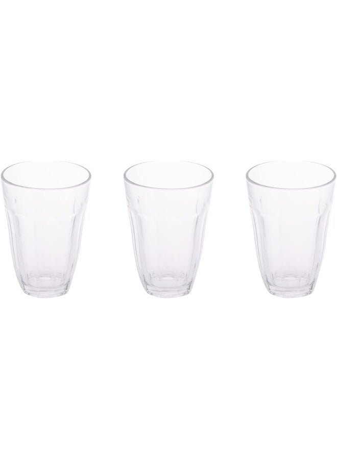AKDC Infinity Glass Tumbler 6Pcs L(7CM) XW(7CM) XH(10CM) Transparent - Image 2