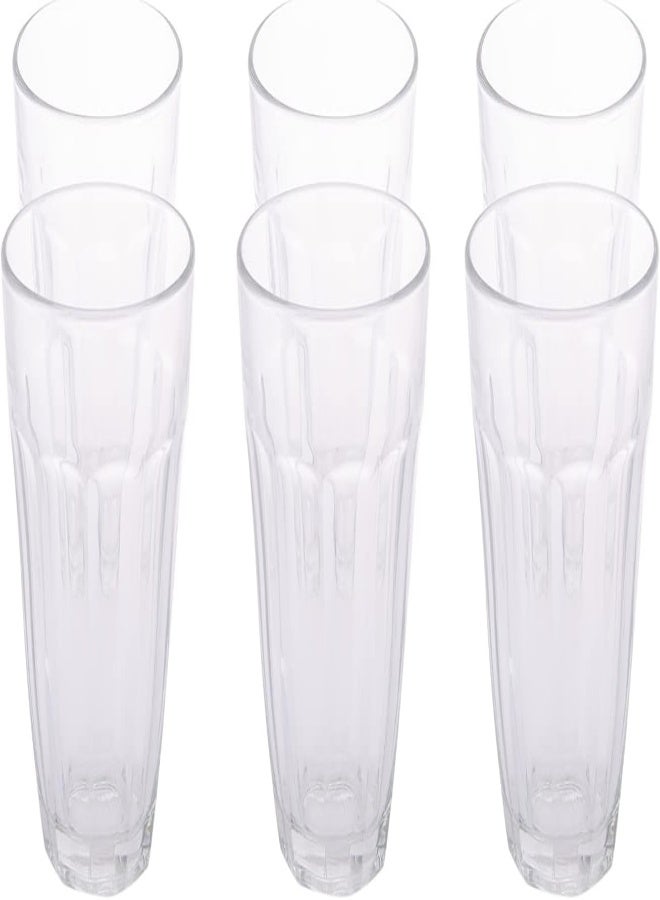AKDC Infinity Glass Tumbler 6Pcs L(7CM) XW(7CM) XH(10CM) Transparent - Image 5