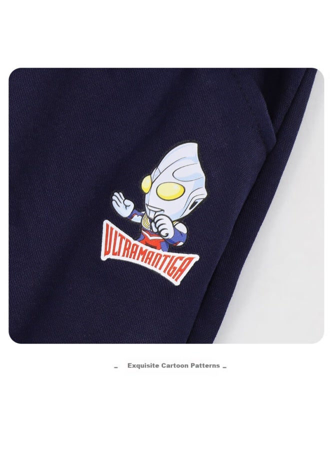 Ultraman Boys' Summer Mosquito-repellent Pants Ahm96004 Navy Blue 150cm - Image 2