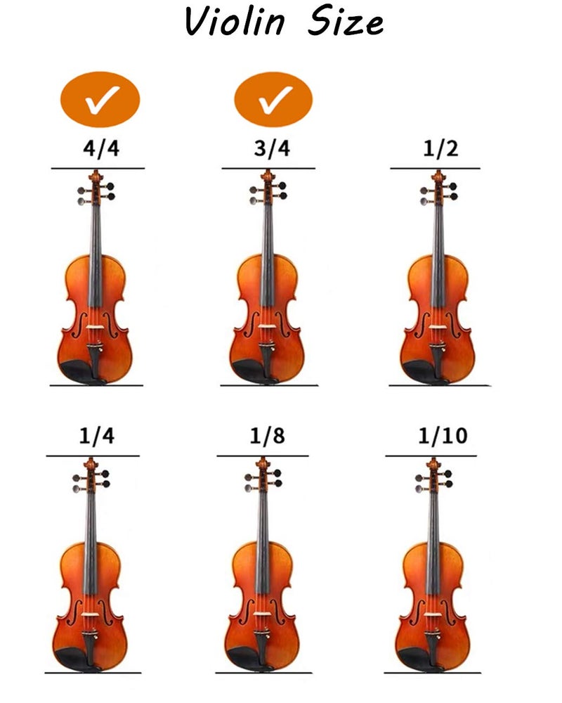 SUEWIO Violin Shoulder Rest for 4/4-3/4 Size, with Collapsible and Height Adjustable Feet, Including a Violin Practice Mute - Image 5