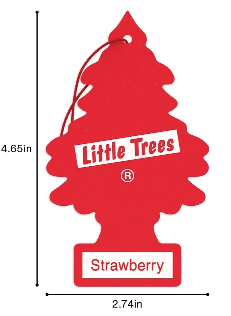 Little Trees - Car Air Freshener, 5 Pieces With Strawberry Scent. - Image 1