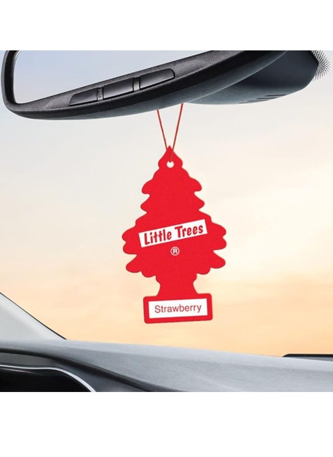 Little Trees - Car Air Freshener, 5 Pieces With Strawberry Scent. - Image 1