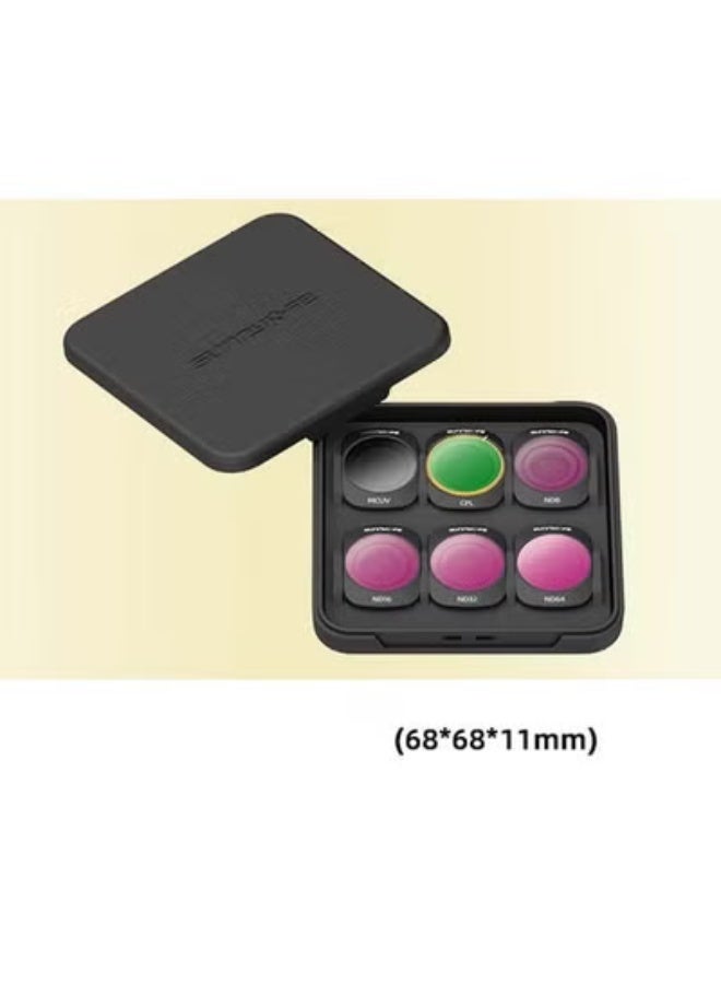 سني لايف sunnylife osmo pocket3 الثانية مجموعة فلتر ، تنطبق على dji osmo جيب 3 الخالق كومبو ، المغناطيسي 6 أكياس 3 مرشحات ( CPL / الأشعة فوق البنفسجية / nd8 nd16 nd32 nd64 / / 1.5 غ الألومنيوم ) - Image 3