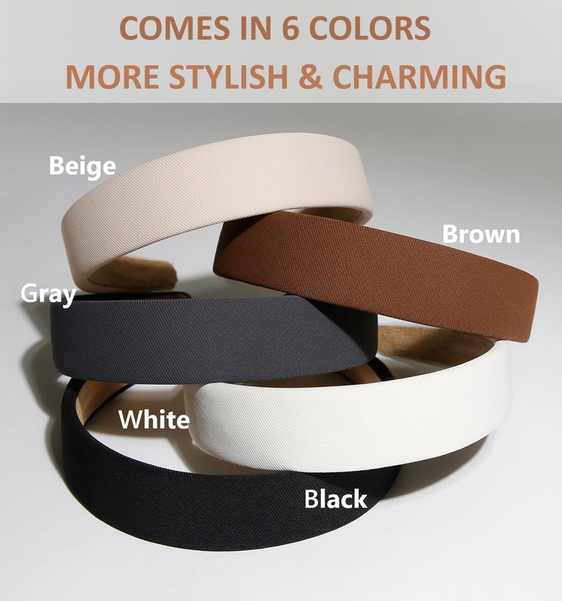 TERSE Headbands for Women Trendy Non Slip Headband for Girls Long Short Hair, Cute Ribbed Women Headbands Elastic Hair Bands Fashion Hard Head Band Accessories 1 Inch - Image 2