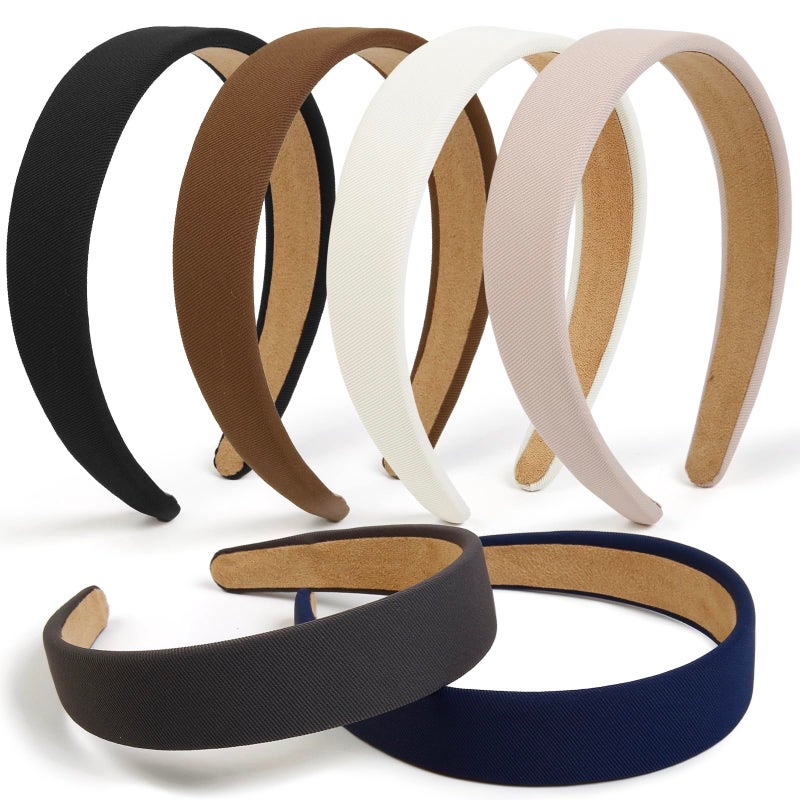 TERSE Headbands for Women Trendy Non Slip Headband for Girls Long Short Hair, Cute Ribbed Women Headbands Elastic Hair Bands Fashion Hard Head Band Accessories 1 Inch - Image 1