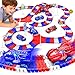 Desuccus Spider Toys for Boys 46 Create A Spider World Road Race Tracks with 2 Cool Spider Cars Toys for Kids Boys Flexible Train Tracks Set for Age 3 4 5 6 7 8 Year Up Old Boy Girls Birthday Gifts - Image 2