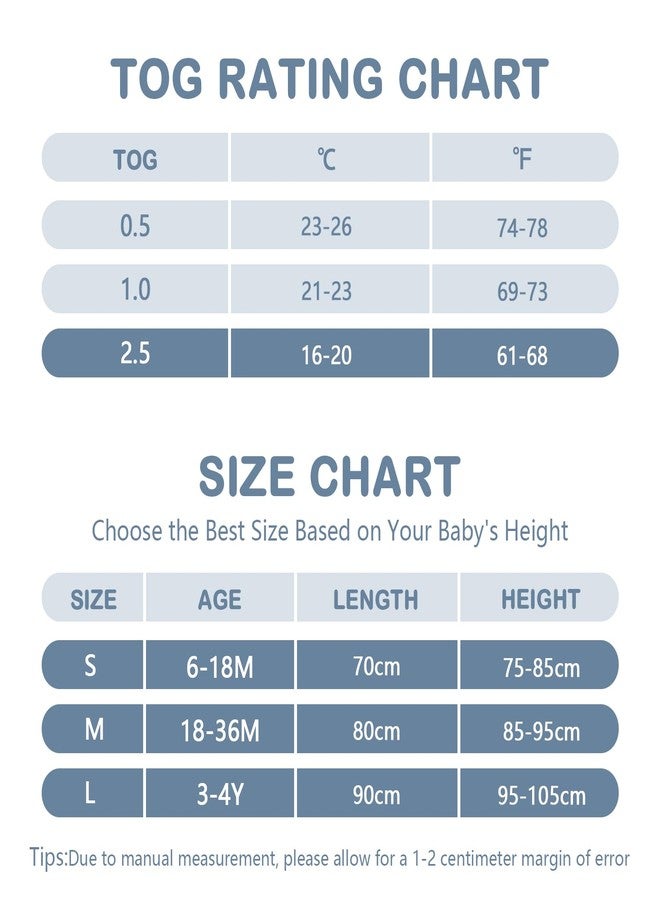Mosebears Baby Sleep Sack with Legs,Cotton Baby Sleep Sack for Toddler Thicken 2.5 TOG(3-4T Years) - Image 5
