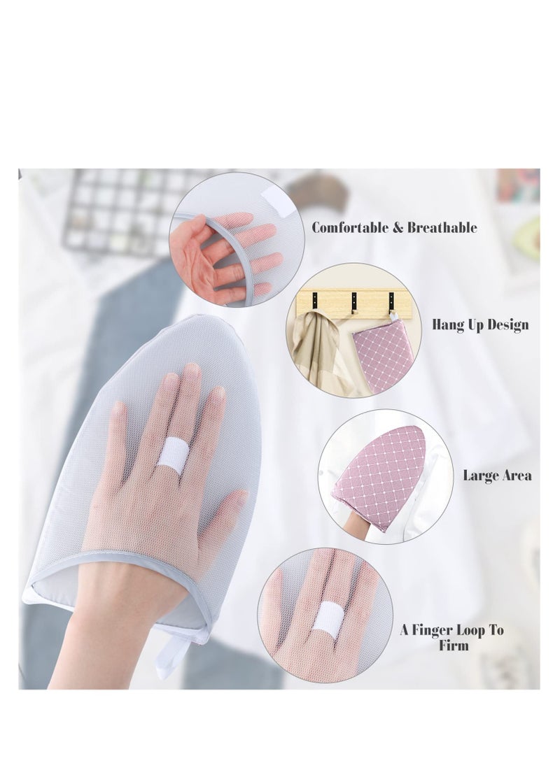 SYOSI Garment Steamer Ironing Gloves, 2 Pcs Anti Steam Glove Heat Resistant Garment Steamer Mitt, Anti Steam Glove Board, Garment Steamer Accessories for Clothes, Handheld Garment Steam Engine Board Glove - Image 3