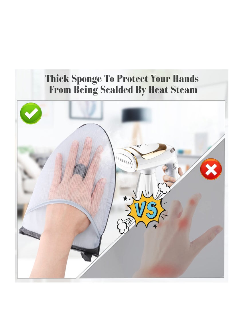 SYOSI Garment Steamer Ironing Gloves, 2 Pcs Anti Steam Glove Heat Resistant Garment Steamer Mitt, Anti Steam Glove Board, Garment Steamer Accessories for Clothes, Handheld Garment Steam Engine Board Glove - Image 5