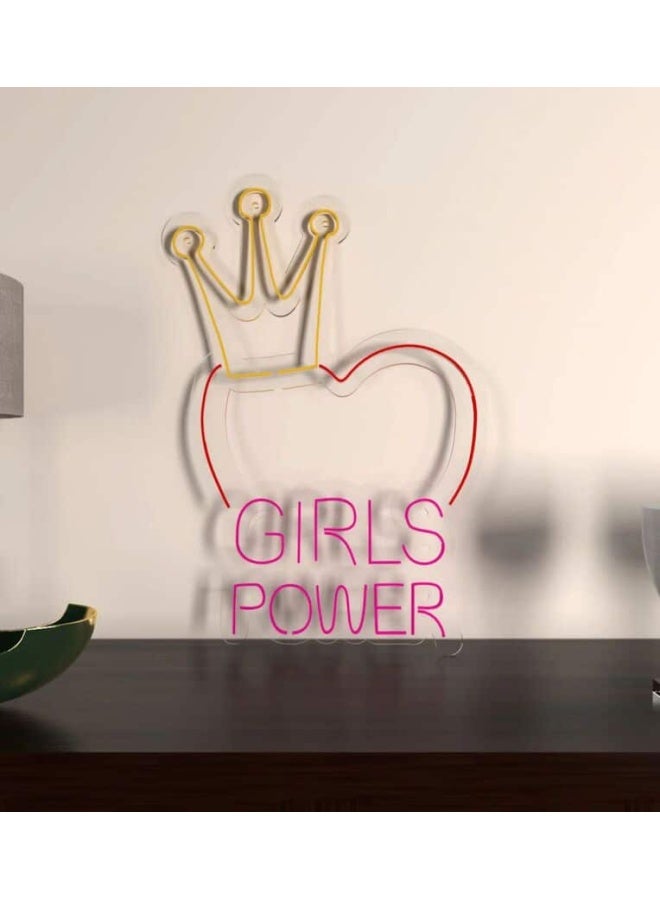 Clawcrafts Girls Power Neon Led Light  - Image 2